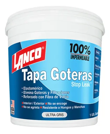 [RC1463-7] Sellador tapagotera elastomérico Stop Leak gris 