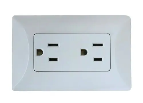 [546694] TOMA HEMBRA DOBLE SUPERFICIAL PARCHE 15A 125V MARFIL EAGLE