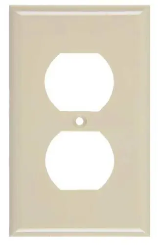 [9748630] PLACA BAQ P/TOMA DOBLE MARFIL 