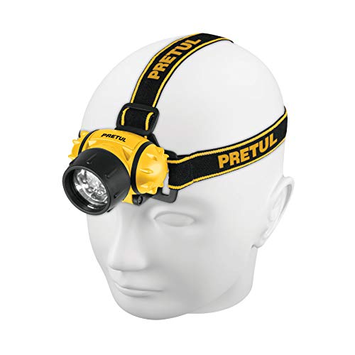 [27083] Linterna para cabeza 3 leds 65 lm de 3 pilas aaa. pretul