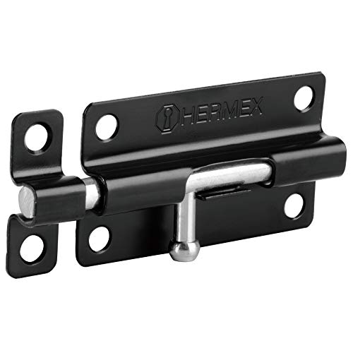 [43695] Pasador de barril 4' de acero acabado negro, Hermex 