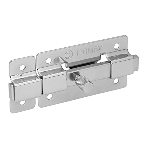 [43714] PASADOR DE BARRA PLANA 3" ACABADO CROMO