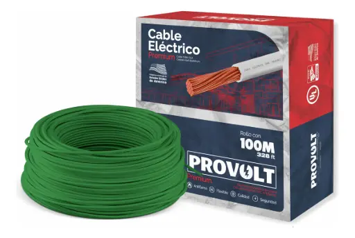 [303085804] CABLE THW COBRE CAL .8 VERDE PROVOLT PLUS