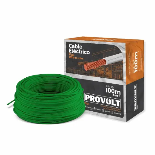 [303085816] CABLE THW COBRE CAL 14 VERDE 