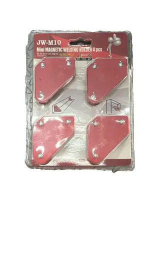 [ESCUADRASMAG] Escuadra magnética ROJA para soldar. 4 PIEZAS 3 KG  35X25MM 